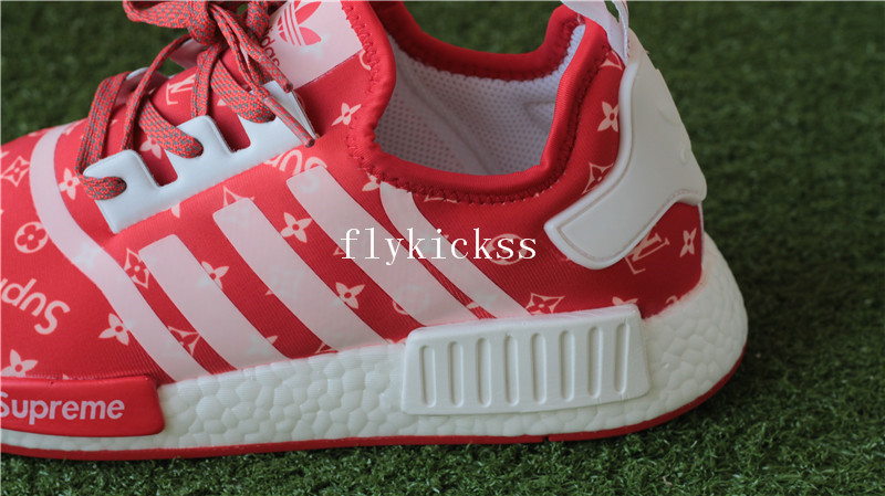 LVS X Supreme Adidas NMD XR1 Red Real Boost